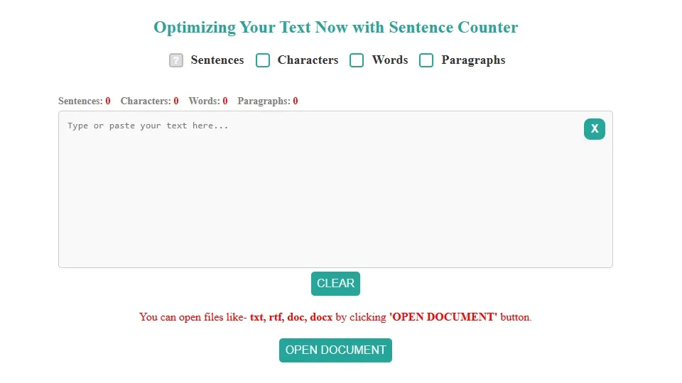 Sentence Counter