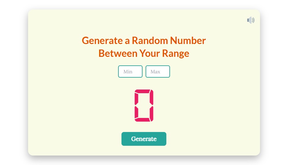 Random Number Generator